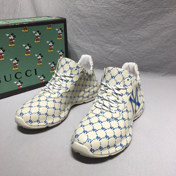 

2020 y10 fashion trend mens designer shoes leather breathable luxury shoes lace-up casual hiker shoes mens sneakers, Black