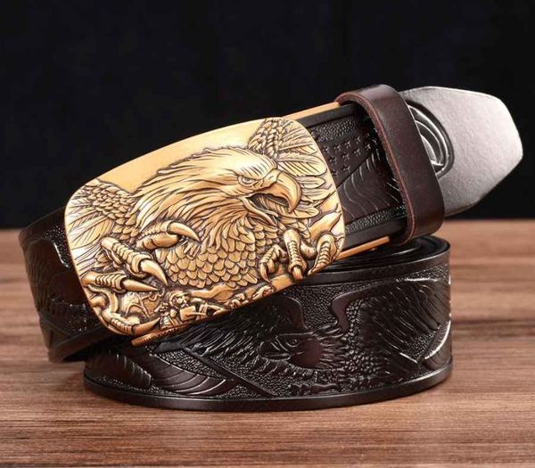 

men's leather belts belts for men genuine leather ratchet belt automatic buckle wide:35mm men automatic buckle belt, Black;brown