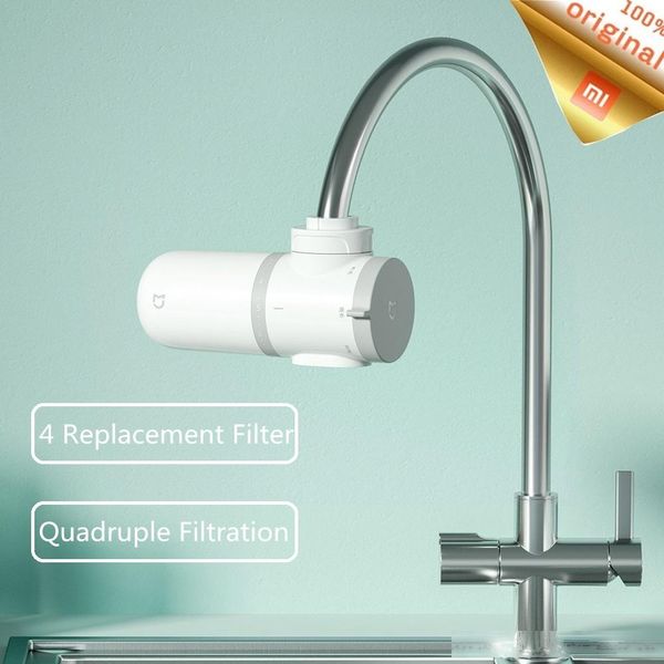 

presale xiaomi mijia tap water purifier kitchen faucet activated carbon percolator water filtro rust bacteria replacement filter