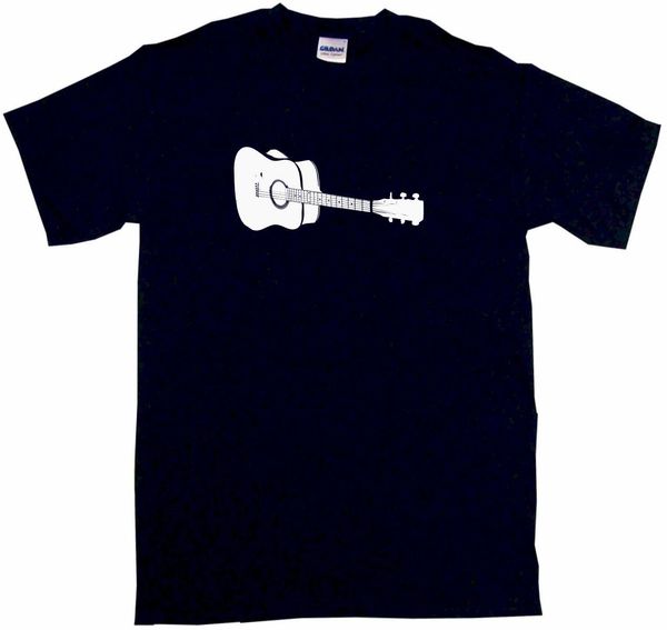 

acoustic folk guitar logo mens tee shirt pick size color small-6xl