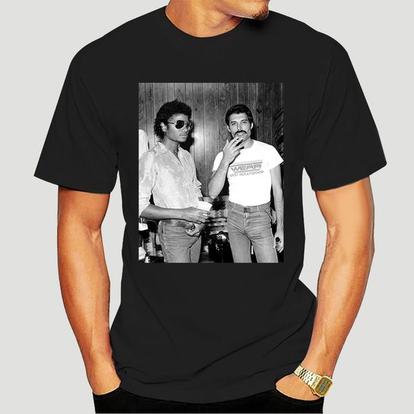 

cotton men's fashion print t-shirt men summer style michael jackson & freddie mercury t shirt pop lgbt funny-1872a