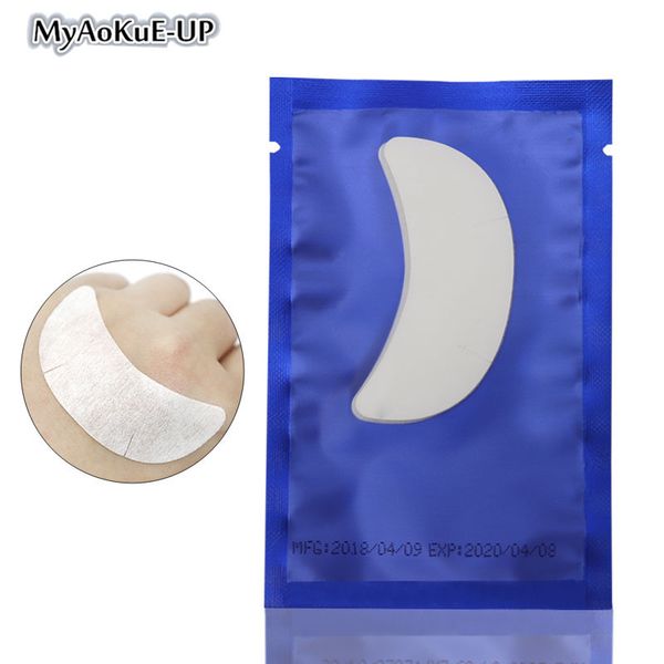 

false eyelashes 100 pairs lint eye gel patch under eyes during eyelash extension application paper pad tool