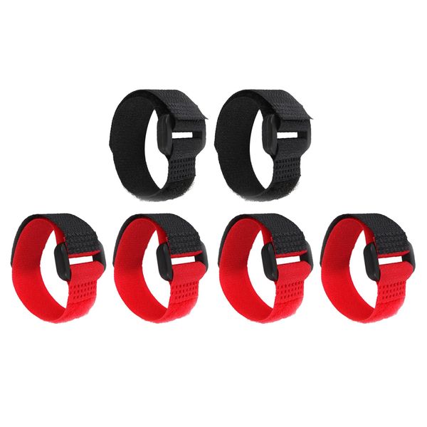 

6pcs no-crow rooster collar no crow noise neck belt for rooster black+red