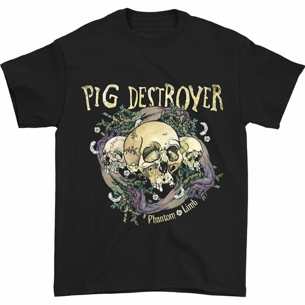 

pig destroyer men's phantom limb t-shirt black plus size clothing tee shirt