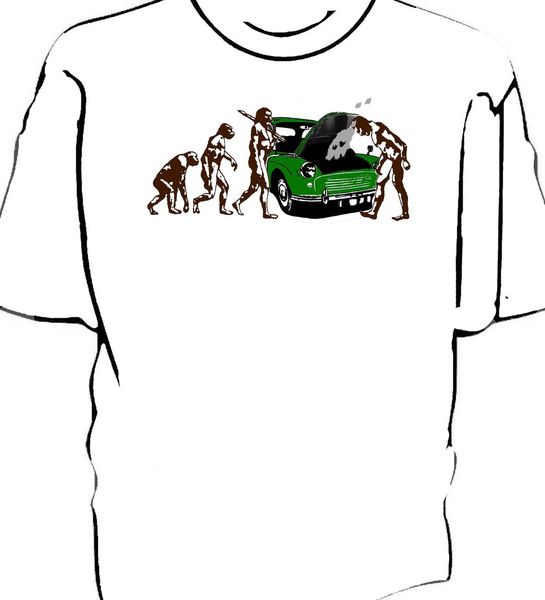 

2019 new letter print creative printed t-shirt british classic car fans minor