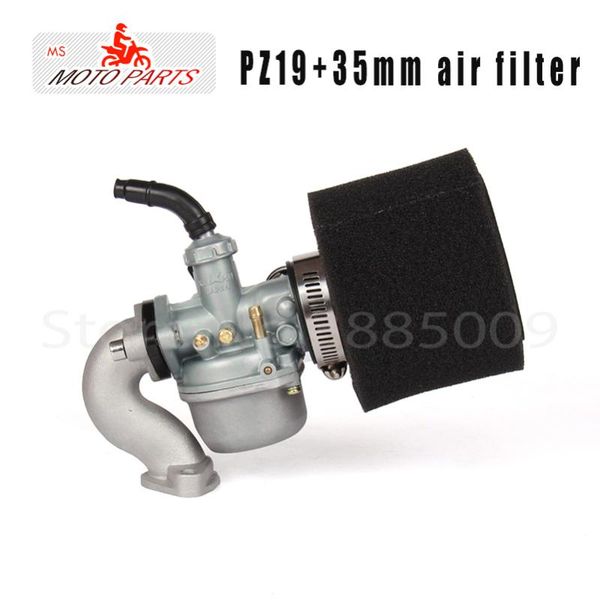

pz19 carb 19mm carburetor air filter intake pipe gasket set for 50cc 70cc 90cc 110cc atv quad 4 wheeler tatao sunl roketa kazuma