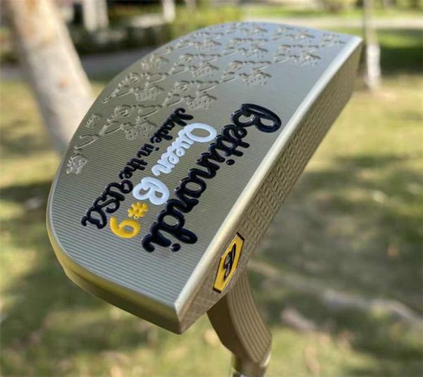 

kzg golf bettinaid queen b #9 forged carbon steel with full cnc milled golf putter club gold colour