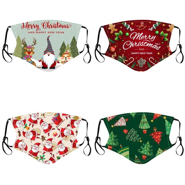 

lue print face mask earhook women cover outside fashion animal masks fabric nose clip#361, Black