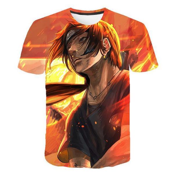 

cool naruto printing pattern elegant 3d print shirts plus size plus size kawaii men clothing