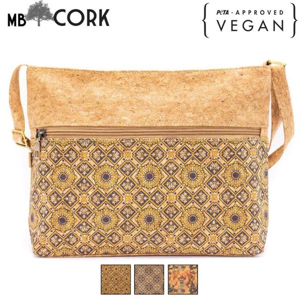 

natural cork shoulder bag | made with cork fabric bag-2010