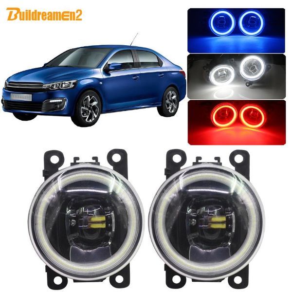 

buildreamen2 for c-elysee car h11 led lamp 4000lm fog light lens angel eye drl 12v 2012 2013 2014 2020 2020