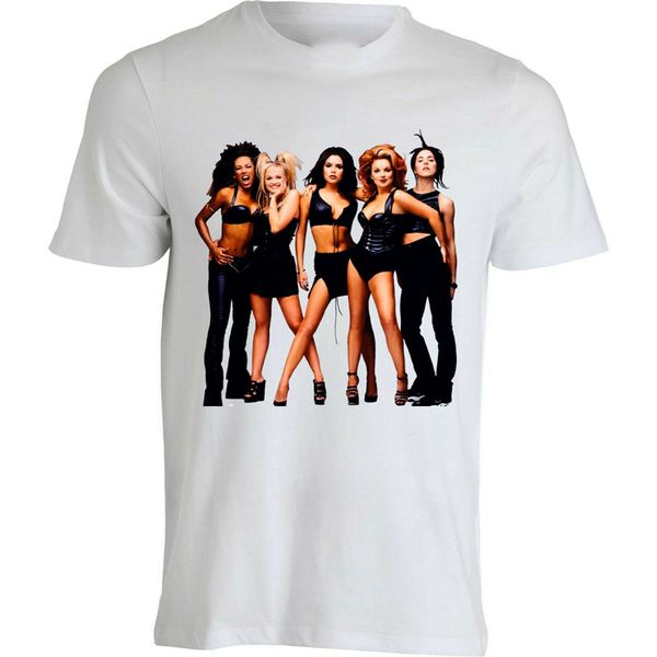 

spice girls vintage oldschool music love men's printed white cotton t-shirt new funny tee shirt