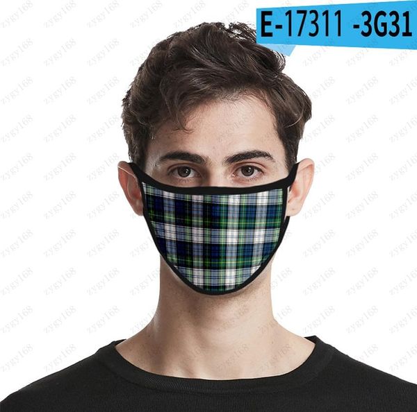 

dhl plaid striped face mask thicken warm dust-proof masks windproof washable reusable anti dust protective masks dhl ing