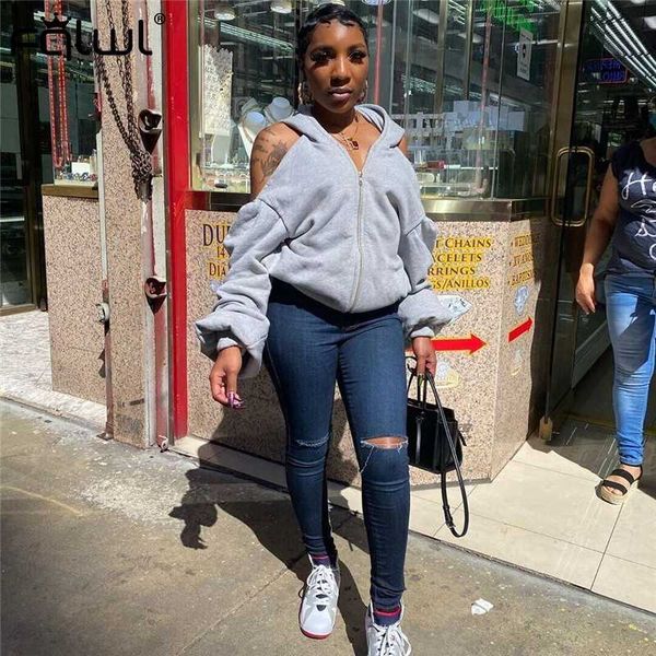 

fqlwl autumn winter streetwear oversized hoodies women sweatshirt long sleeve solid casual harajuku hoodie women pullover female, Black