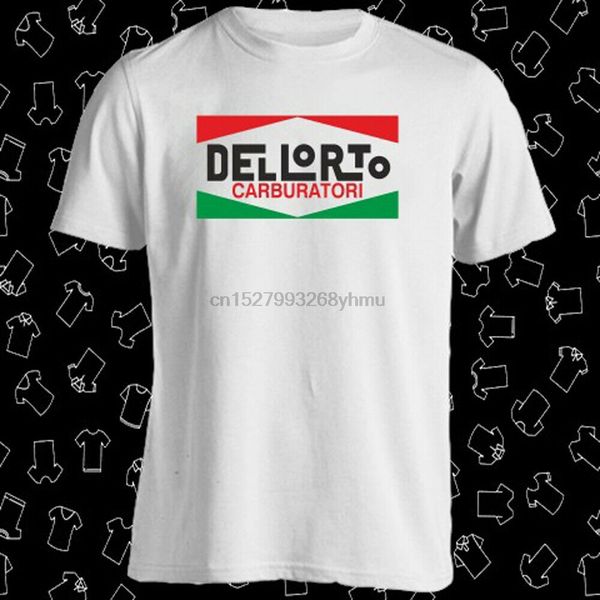 

dellorto carburatori company logo men white t-shirt