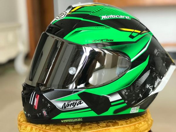 

анфас мотоцикл шлем x14 zx-10rr green шлем езда мотокроссу мотобайк