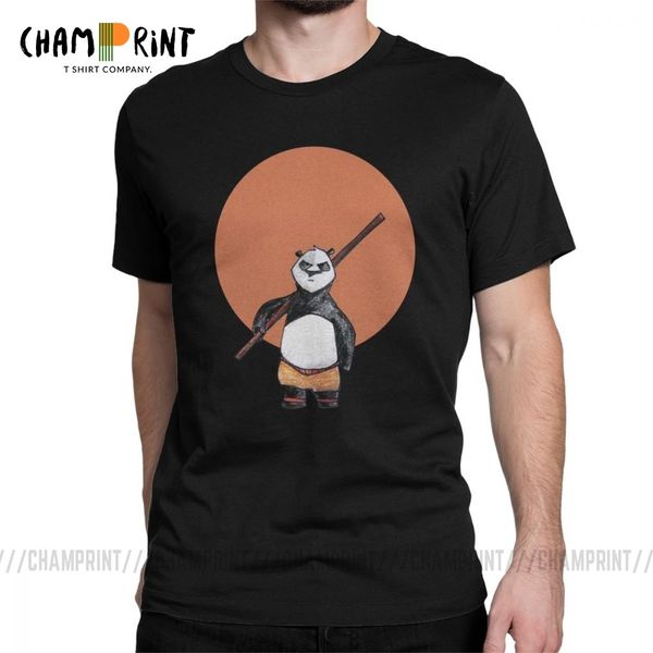 

мужчины футболка kung fu panda смешные короткие рукава жир panda tee shirt o шеи одежда хлопок graphic t-shirt