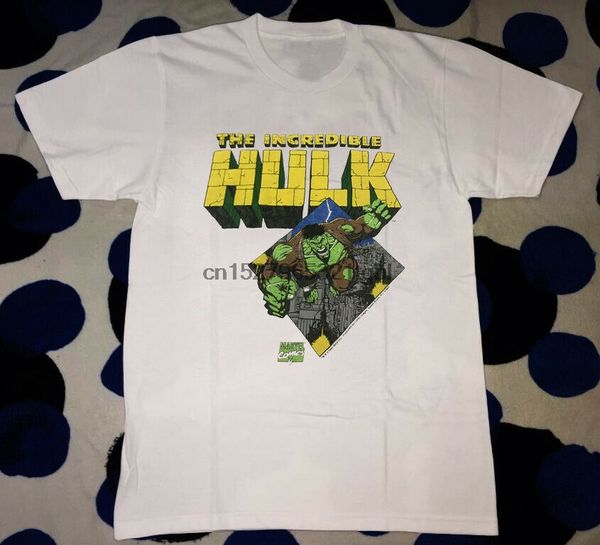 

vintage 1993 the incredible hulk single stitch tee reprint