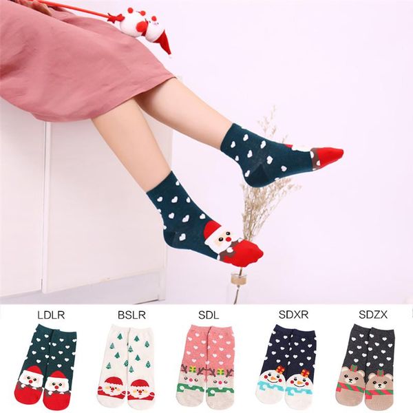 

socks christmas hosiery cartoon women santa claus cute, Pink;yellow