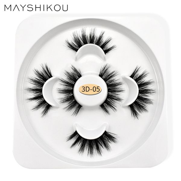 

mayshikou 3d false eyelashes thick style fake eyelash extension handmade soft hair makeup lashes