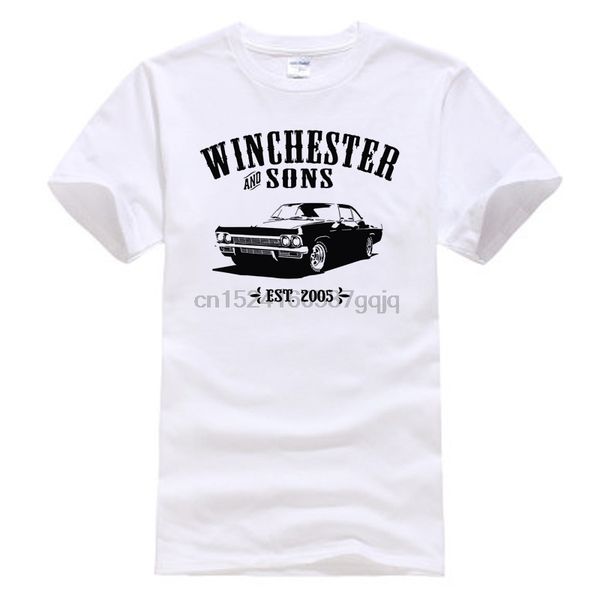 

supernatural winchester sons t-shirt fashion leisure cotton short sleeve o-neck shirt
