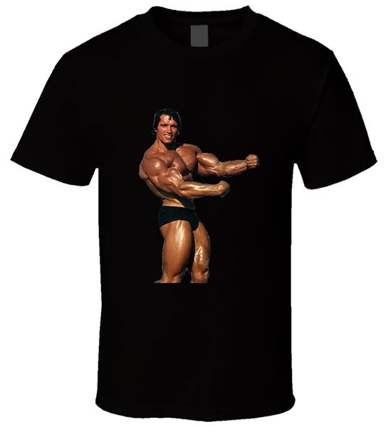 

arnold schwarzenegger mr olympia 2 black t shirt fashion 100% cotton o-neck short sleeve tee shirts loose print