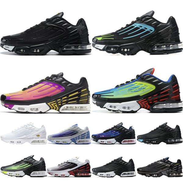 

tn plus se 3 running shoes des chaussures iii triple white black hyper blue green neon mens womens trainers sneakers sports