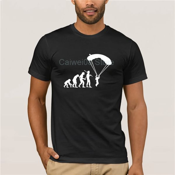 

quality fashion men tshirt evolution skydiving funny parachute boutique brand 16 large men printing short sleeve tshirt trend