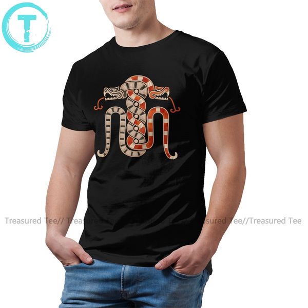 

snake t shirt mayan entwined snakes t-shirt awesome 100 cotton tee shirt fashion men 4xl short sleeves tshirt