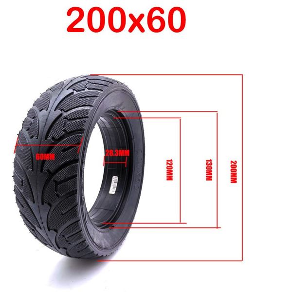 

electric scooter 200x60 solid tyre explosion proof 8-inch inflation tire