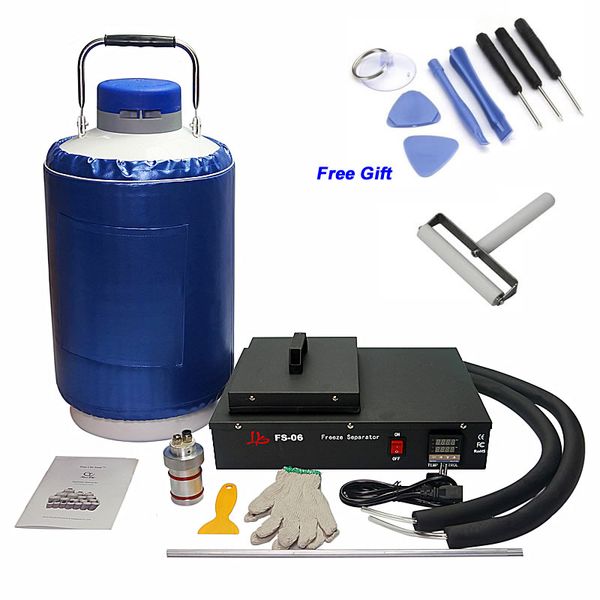 

fs-06 9 inches curved screen liquid nitrogen frozen separator built-in oil-pump with 10l liquid nitrogen tank