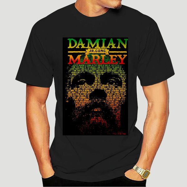 

damien marley mens damian marley t-shirt large blackhipster o-neck casual-1976d