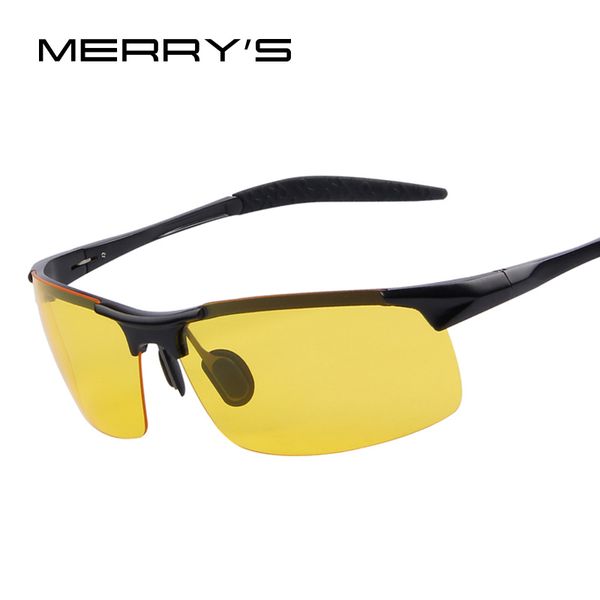 

merry's aluminum alloy night driving sunglasses goggles driving glasses, White;black