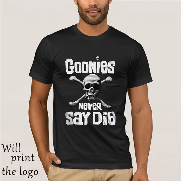 

goonies never say die slogan movie men's t shirt