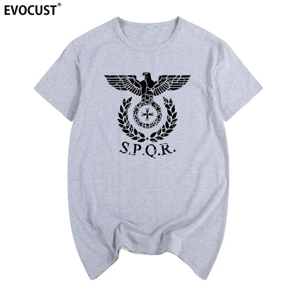 

spqr roman empire eagle summer print t-shirt cotton men t shirt new women tee