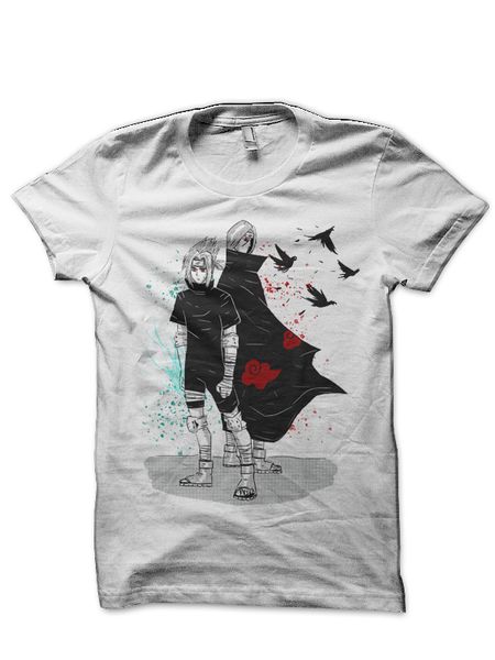 

uchiha brothers white t shirt
