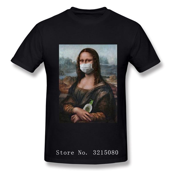 

mona lisa mask parody aesthetic tshirts vintage michelangelo art funny t-shirts for men 2020 popular t shirt 100 cotton