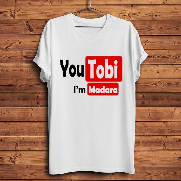

uchiha obito tobi and madara funny anime t shirt men white casual tshirt short sleeve naruto manga streetwear tee