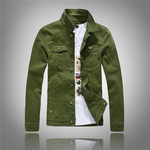 

Brand New 100 cotton lapel men s denim jacket fashion slim casual blue denim jacket large size 4XL men s retro