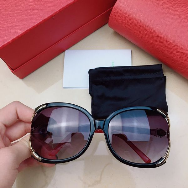 

women's sunglasses t00736 square large frame fashion wild leopard head gradient lenses glasses anti-uv400, White;black