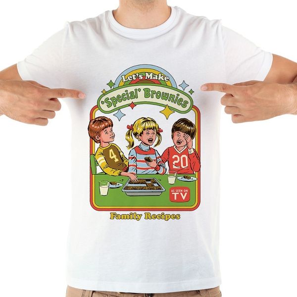 

let's make special brownies funny t shirt homme jollypeach brand new white casual short sleeve tshirt men