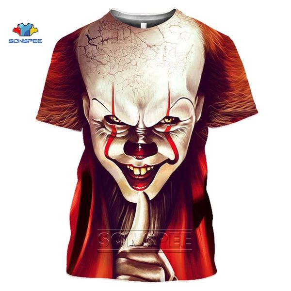 

pennywise dancing clown it movie film retro vintage horror cult white style men stephen king f48 3d print shirts graphic anime men clothing