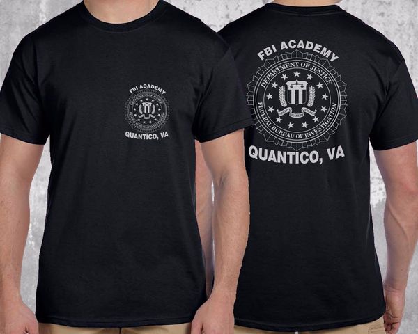 

2019 fashion new fbi academy quantico, va police us department of justice t-shirttee shirt