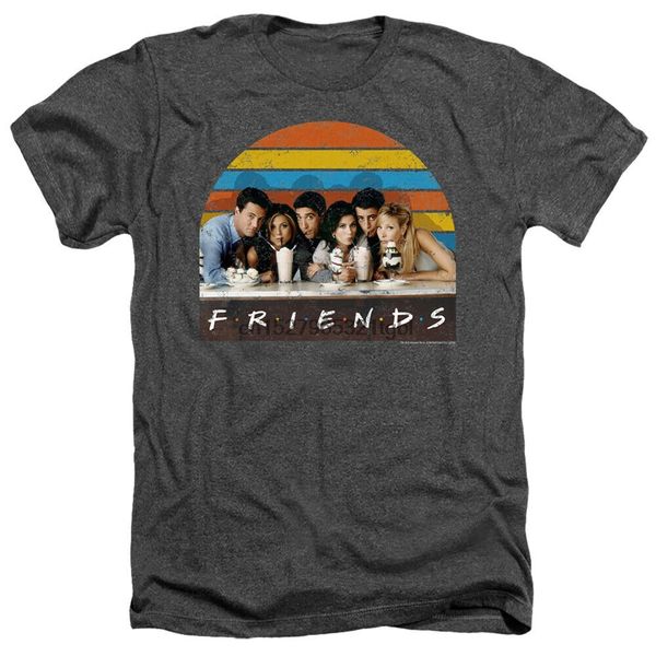 

friends soda fountain heather licensed t-shirt
