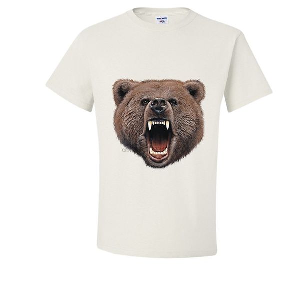 

2019 мода хлопок майка мода гризли бурый медведь сердитый t-shirt