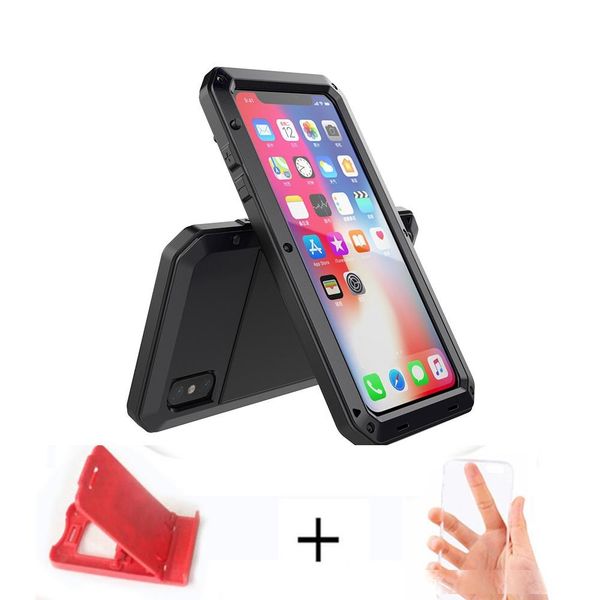 

heavy duty protection doom armor metal aluminum phone case for iphone 11 xr xs 6 6s 7 8 plus x shockproof cover