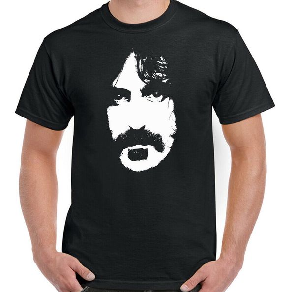 

frank zappa mens portrait silhouette t-shirt electric drums keyboard guitar top