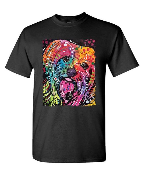 

2020 t shirt men t shirt punk dean russo pocket dog art artist button tee shirt puppy t-shirt ing