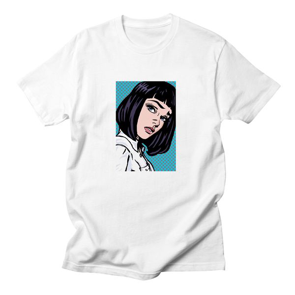 

mia funny t-shirt movie pulp fiction quentin tarantino t shirt streetwear men 100% cotton casual tshirt tees