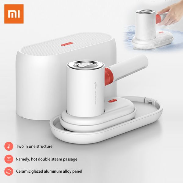 Xiaomi Deerma Garment Steamers Electric 2 em 1 Multifuncional Máquina de Engomadoria Portátil 1000W 220V 110ml Tan